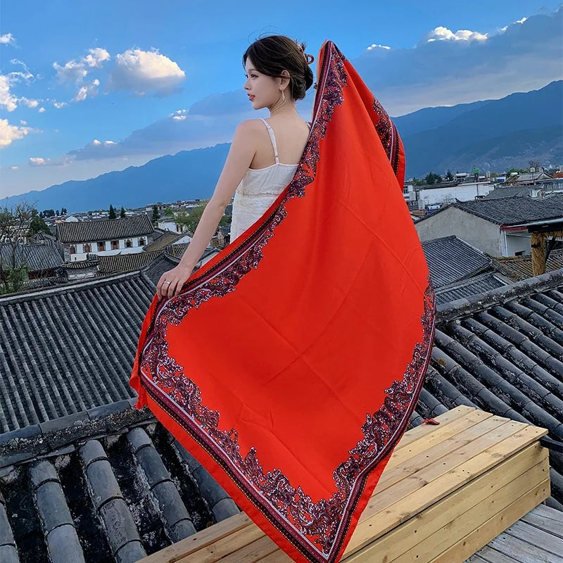 28 Styles 90x180cm Travel Beach Sunscreen Scarve Bikini Large Shawl Sarong Wrap Scarf Women Brazilian Swimsuit Bathing Cover-ups - Matrix Studios