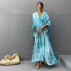 Plus Size Women Beachwear Long Beach Coverups Kaftan Casual Caftan Dress Swimwear cover ups - Matrix Studios