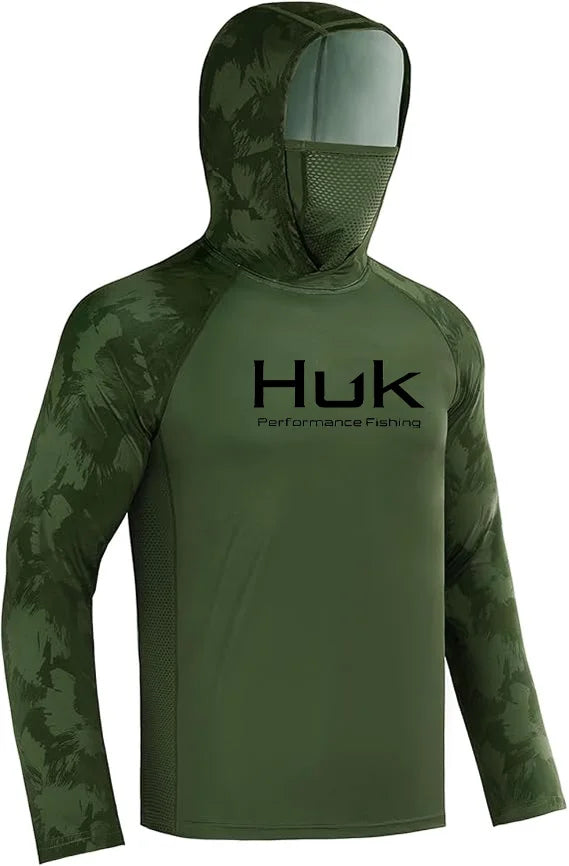Fishing shirt Hooded sweatshirt for Fishing UV hoodie clothing Camiseta De Pesca men's clothing hooded top black white yellow - Matrix Studios