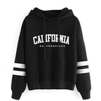 California Womens Tracksuit Casual Stripe Versatile Hooded Sweatshirt or Pants or Suit Simplicity Hot Sales Street Outfits S-3XL - Matrix-studios.com