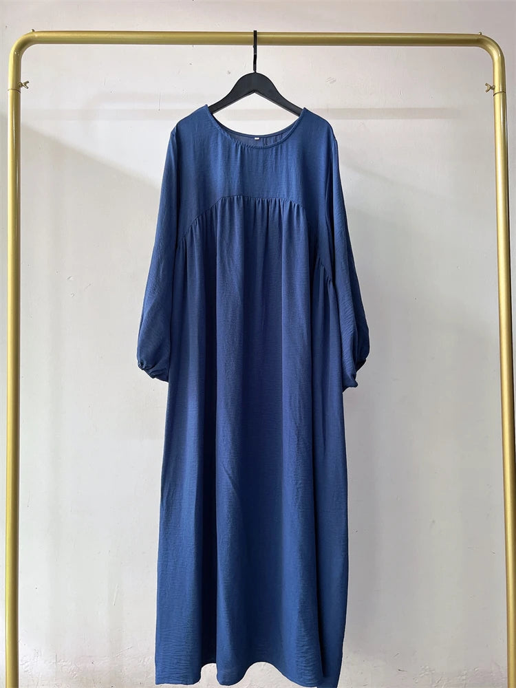 Eid Plain Modest Khimar Abaya Dubai 2024 Muslim Islam Arabic Palestine Abayas For Women Kaftan Dress Caftan Robe Femme Musulmane - Matrix-studios.com