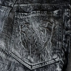 Y2K Baggy Jeans vintage Splicing embroidery Pattern high quality jeans Hip Hop Gothic Streetwear men women Casual wide leg jeans - Matrix Studios