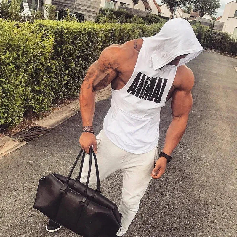 Men's Vest Sleeveless Sweatshirt Gym Top Men Man Sleeveless Shirt Bodybuilding Fitness Clothing T-shirt Singlets Singlet Clothes - Matrix Studios