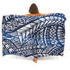 Tax Free Retro Tribal Ethnic Polynesian Women Seaside Sexy Style Sarong Soft And Comfortable Fabric Samoan Pattern Print Design - Matrix Studios