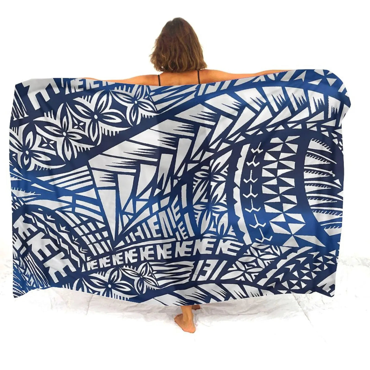 Tax Free Retro Tribal Ethnic Polynesian Women Seaside Sexy Style Sarong Soft And Comfortable Fabric Samoan Pattern Print Design - Matrix Studios