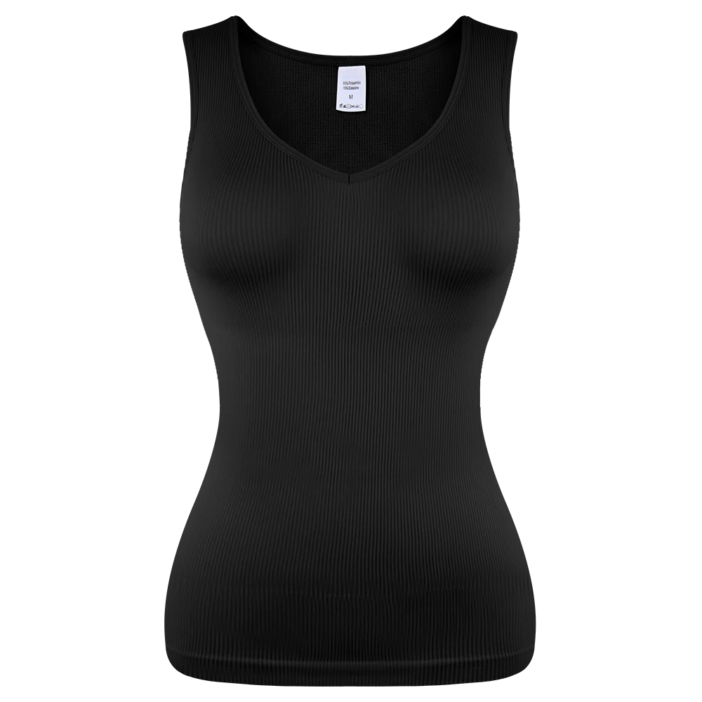 MISSMOLY Women V-neck Shapewear Camisole Tummy Control Body Shaper Slimming Underwear Compression Corset Bustier Tank Tops S-3XL - Matrix-studios.com