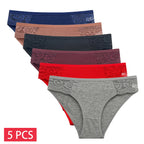 5 PCS/SET New Arrival Low Rise Ladies Sexy Lace Panty Underpants Panties For Women Lingerie Cotton Briefs - Matrix Studios