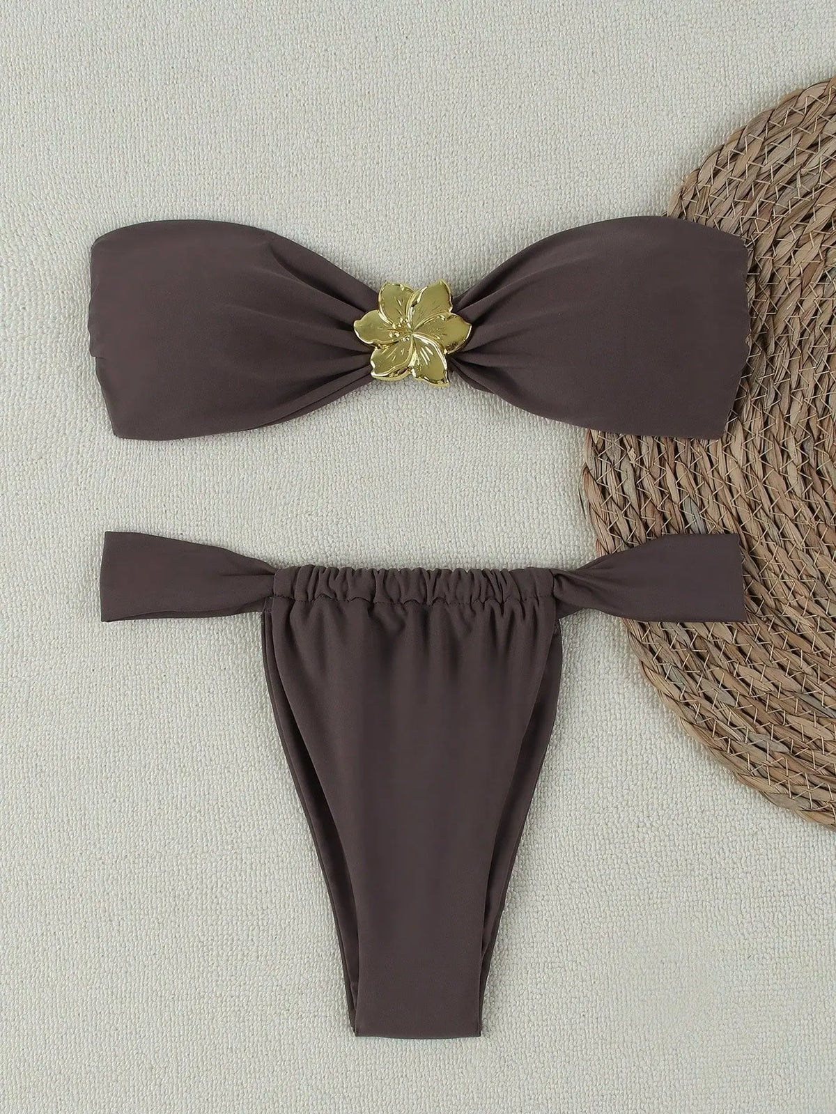 "2026 Sexy Bandeau Push-Up Bikini Set - Brazilian Thong Swimwear for Women" - Matrix-studios.com