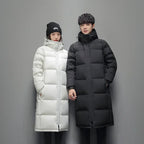 New Winter Duck Down Coats Men Hooded Long Puffer Jackets Unisex Casual Parkas Quality Couples Outdoor Windproof Warm Jackets 3X - Matrix Studios