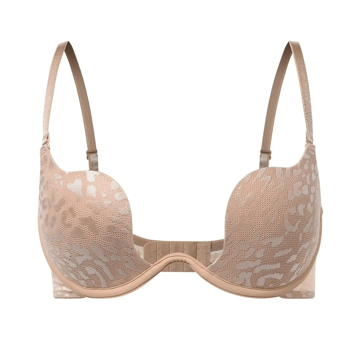 Solid Underwire Bra push up Lingerie comfort padded bra lift up thick cup lace bralette - Matrix Studios