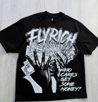 Y2k Harajuku Streetwear Men and Women Short Sleeved Fashion New Cartoon Print Design Shirt Retro Hip Hop Trend Oversized T-Shirt