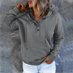 European and N Women's Long-sleeved Loose Casual Hooded Drawstring Pocket Hoodie - Matrix Studios
