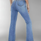 New women's hot jeans slimming European and American style casual versatile high waist washed Denim trousers for women - Matrix-studios.com