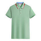 Summer Casual Short-sleeved Polo Shirt POLO Shirt Personal Company Customization Embroidery Printing Personalized Design Top - Matrix-studios.com