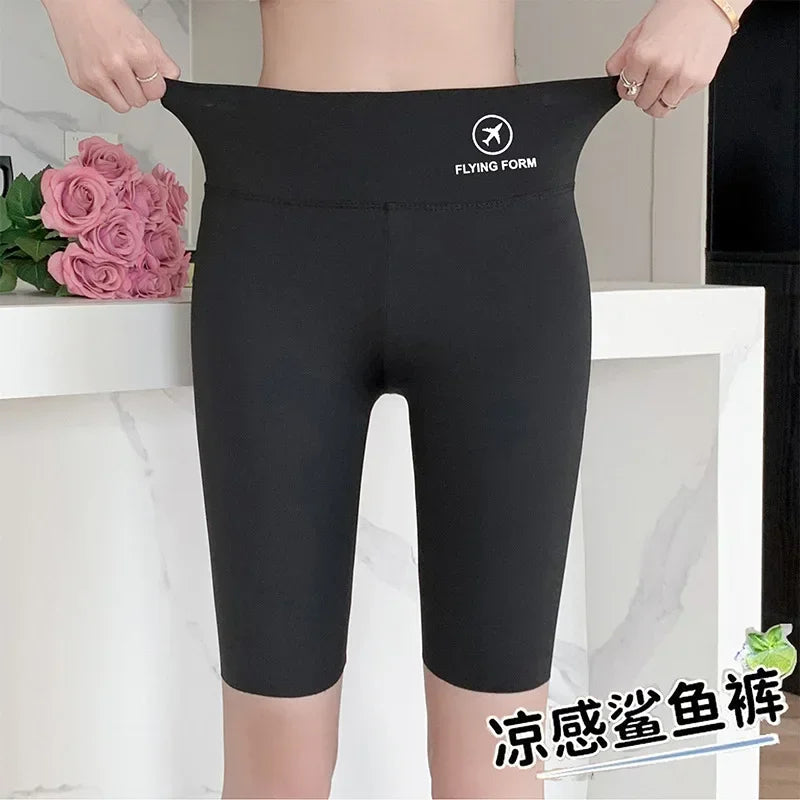 M L XL High Waist Yoga Shorts Quick Dry Workout Tights Butt Lifting Tummy Control Women Stretch Gym Leggings Outdoor Wear - Matrix Studios