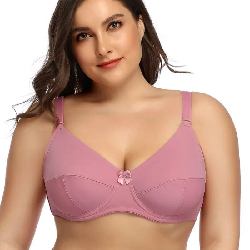 Beauwear Women Underwire Plus Size Bras Full Coverage Non Padded Brassiere Minimizer Underwear 36-52 D E F Color Black Nude BH - Matrix Studios
