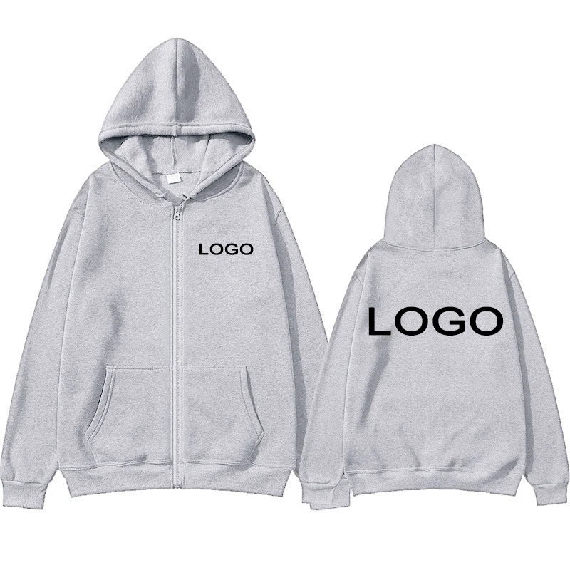 Customized Printed Men Women Zipper Up Hoodie Loose Casual Clothing Fashion Long Sleeve Hooded Pullover Personality Sweatshirts - Matrix Studios
