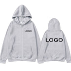 Customized Printed Men Women Zipper Up Hoodie Loose Casual Clothing Fashion Long Sleeve Hooded Pullover Personality Sweatshirts - Matrix Studios