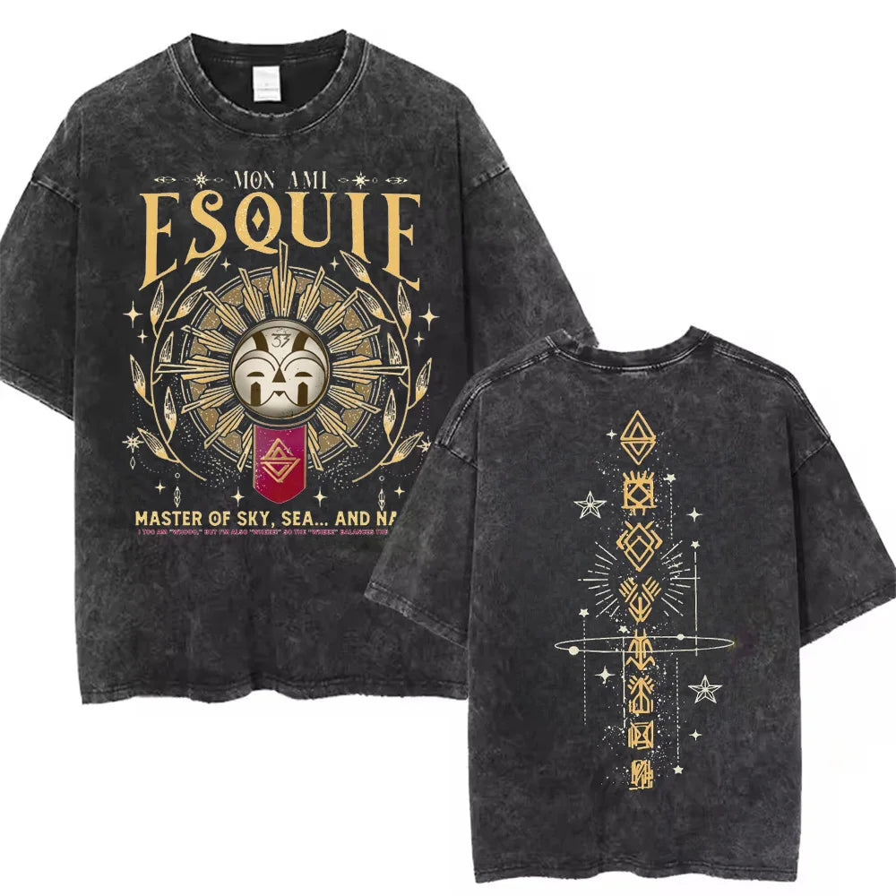 Clair Obscur Expedition 33 Cotton Gift New Design Game Fans Clothes T-shirts for Men Merch T-Shirt Vintage Wash Gamer Tops - Matrix Studios