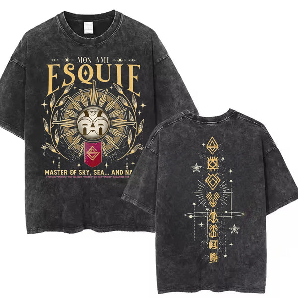 Clair Obscur Expedition 33 Cotton Gift New Design Game Fans Clothes T-shirts for Men Merch T-Shirt Vintage Wash Gamer Tops - Matrix Studios