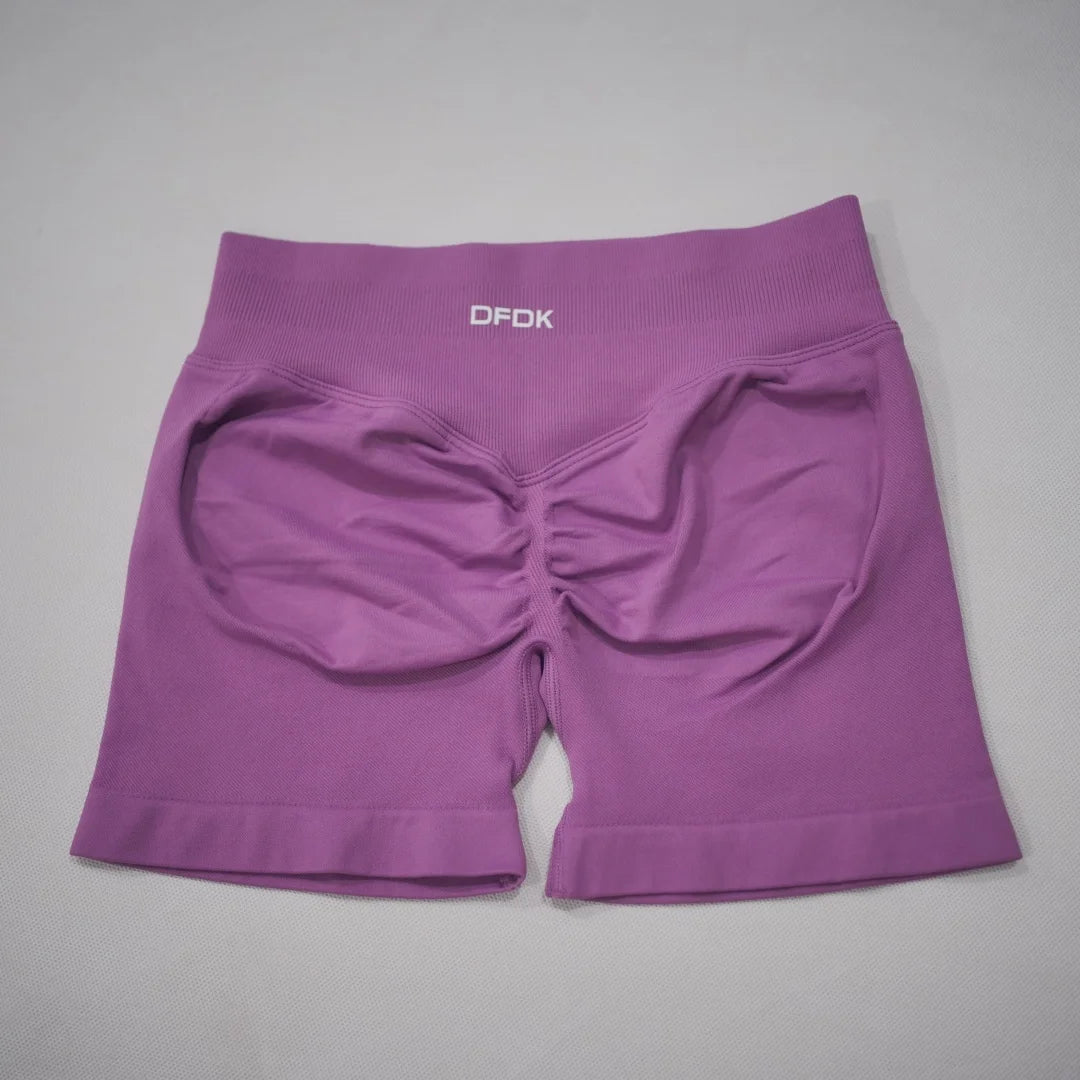 DFDK Women High Waist Yoga Shorts Scrunch Butt Lift Workout Shorts Squat Proof Fitness Gym Running Sports Push Up Athletic Leggi - Matrix Studios