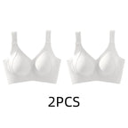 1/2PCS Women's Seamless Underwear, Thin Style, Large Breasts, Small Breasts, No Wires, Pull-up And Anti-sagging Large Size Bra - Matrix Studios