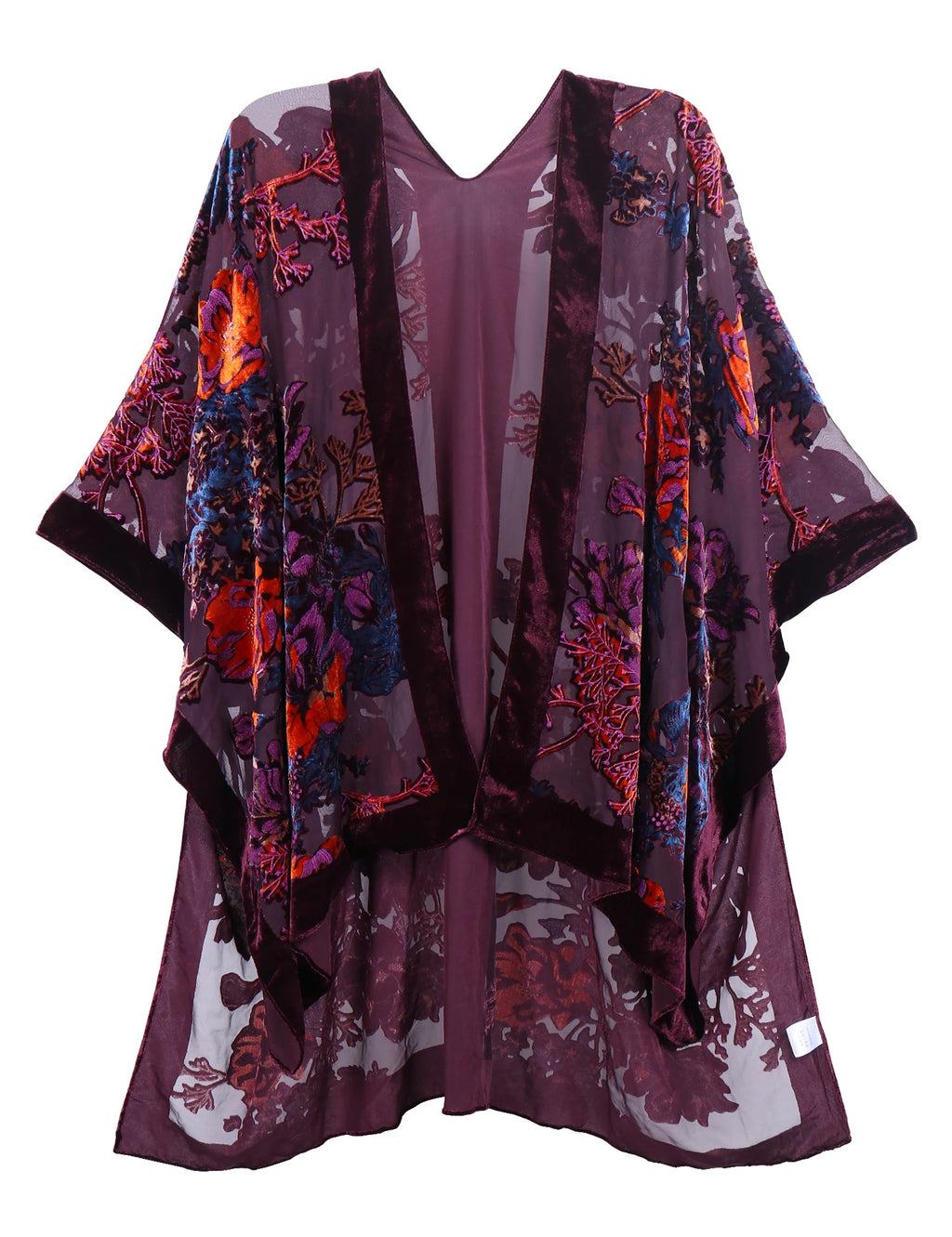 MJSERECA New Bohemian Burnt Plush Kimono for Woman Long Cardigan With tassel Beach Cover-up Casual Cardigan Shawl Chiffon Shirt - Matrix Studios
