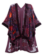 MJSERECA New Bohemian Burnt Plush Kimono for Woman Long Cardigan With tassel Beach Cover-up Casual Cardigan Shawl Chiffon Shirt - Matrix Studios