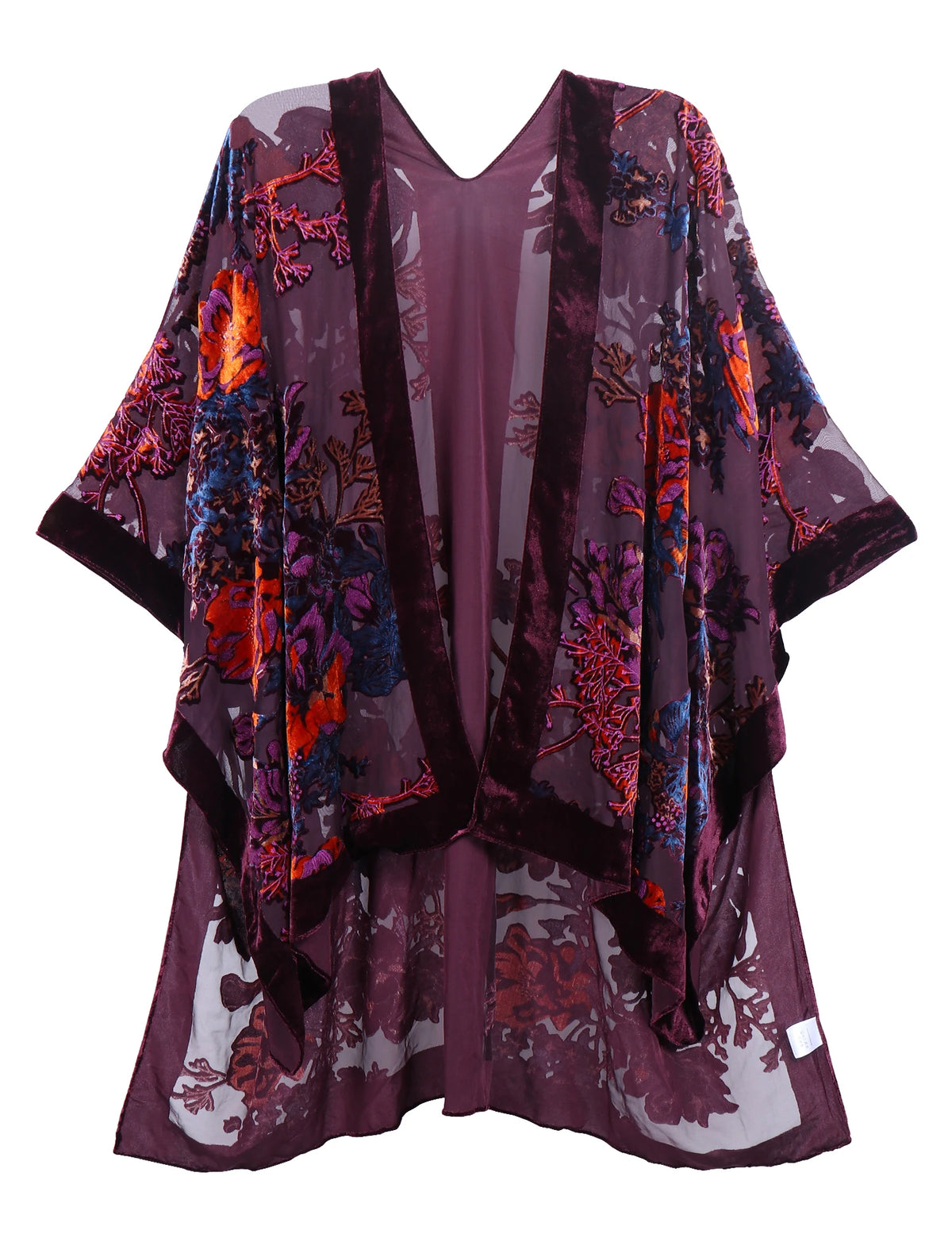 MJSERECA New Bohemian Burnt Plush Kimono for Woman Long Cardigan With tassel Beach Cover-up Casual Cardigan Shawl Chiffon Shirt - Matrix Studios