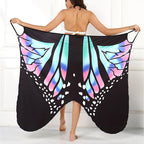 Sexy Butterfly Print Cover Up Swimwear Women Dress Summer Tunic Bikini Bath Sarong Wrap Skirt Swimsuit Elegant Lady Beachwear - Matrix Studios