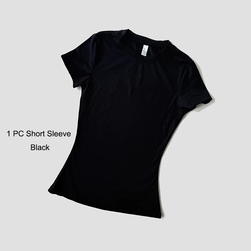 Sports Sets Fitness Hip-lifting Tight Top Short Sleeve Running Workout Gym Shorts Tracksuits For Women Breathable Sports Suits - Matrix-studios.com
