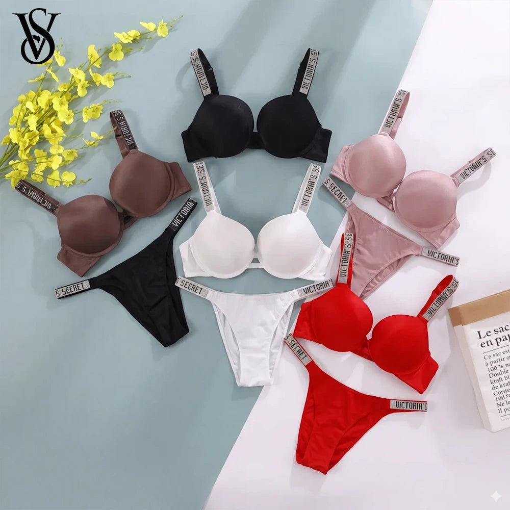 Women's Lingerie Set Sexy Breathable Soft Versatile Shapewear V Sexy Lingerie Bra and Panty Set Push Up Classic - Matrix-studios.com