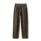 Tan Leopard Jeans Women Denim Pants Female Oversize Wide Leg Trousers Streetwear Hip Hop Vintage Clothes Loose Casual - Matrix-studios.com