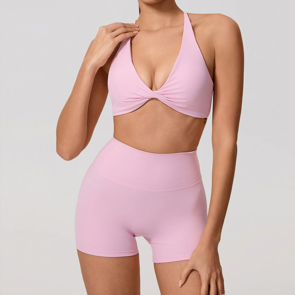 Summer 2PCS Yoga Suit Sports Set Women Quick-Dry Gym Set Women Tracksuit Running Workout Long Sleeve Sports Shirt Yoga Clothing - Matrix-studios.com