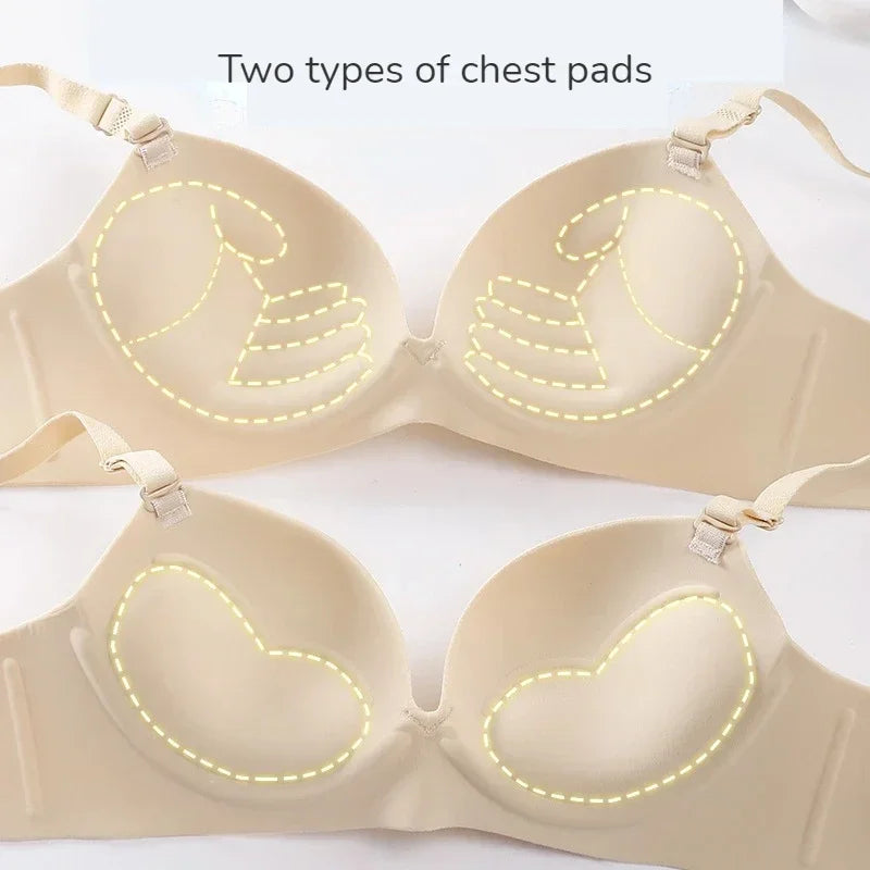Women Seamless Bra Sexy Push Up Bralette No Wire Girls Students Breathable Lingerie Fashion 3/4 Cup Wireless Female Lingerie - Matrix Studios