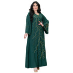 Caftan Eid Elegant Muslim Women Dress Ramadan Party Dubai Abaya Turkey Islam Long Evening Dresses Musulmane Elegant Vestidos - Matrix-studios.com
