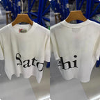 American Style Street Fashion Brand Satoshi Nakamoto Tops New Summer Men's Women's Glittering Rhinestones Short Sleeved - Matrix-studios.com