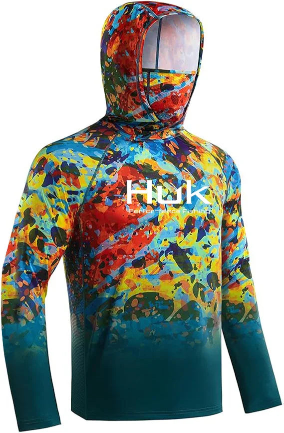 Fishing shirt Hooded sweatshirt for Fishing UV hoodie clothing Camiseta De Pesca men's clothing hooded top black white yellow - Matrix Studios