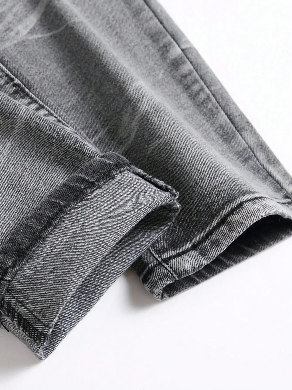 Men‘s Stretchy Denim Jeans Streetwear Tearing Patchwork Holes Ripped Denim Elastic Waist Casual Pants Slim fit Straight Trousers - Matrix Studios