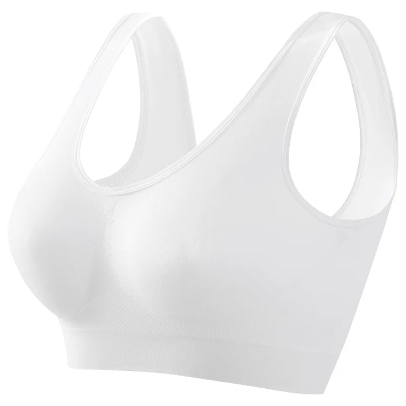 Women's Seamless Push-Up Bra Sports Bralette Non-wire Crop Top Solid Sexy Lingerie No-Pads Breathable Plus Size Tank Bra S-5XL - Matrix Studios