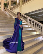 Customized Jiayigong     s Beading Draped Beach Sheath Square Neck Bespoke Occasion Gown Long es - Matrix Studios