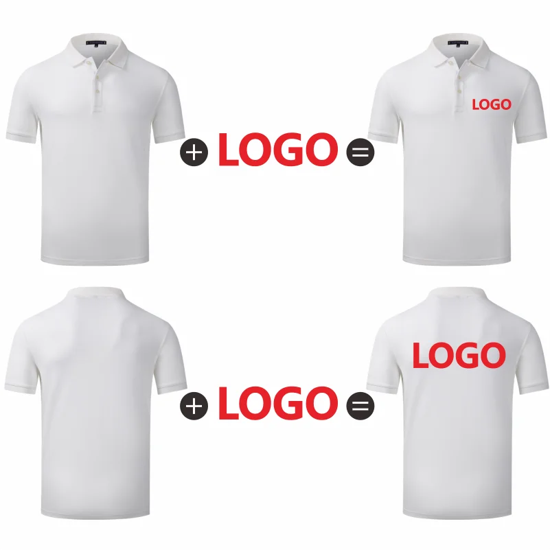 100% Cotton Lapel Polo Custom Logo Business Men And Women Short Sleeve Polo Embroidery Company Brand Quality Tops Print Design - Matrix-studios.com