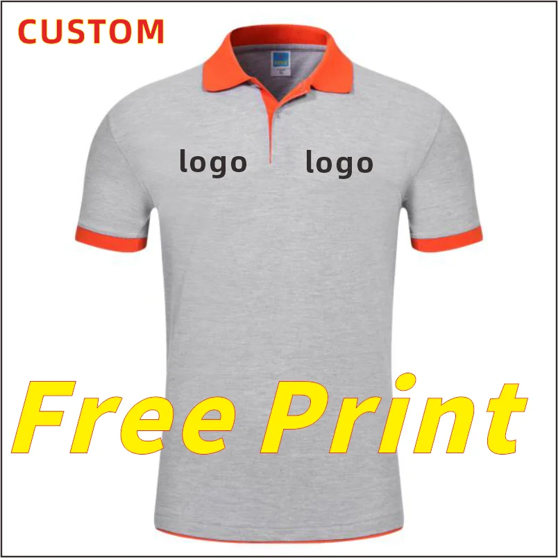 POLO Shirt Customized Print Logo Summer Short Sleeve Print Image Personalized Customized Work Suit T-shirt Embroidered Polo Coll - Matrix-studios.com