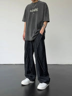 2026 Men HipHop Distressed Jeans Pants Men Ripped Patchwork Denim Pants Male Oversized Loose Casual Streetwear Wide Leg Trousers - Matrix Studios