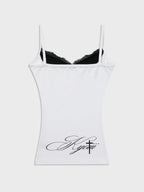 Millennial Style Y2K Skull Lace Bow Striped Halter Top Punk Goth Harajuku Style Top Summer Spice Girls Aesthetic Slim Streetwear - Matrix-studios.com