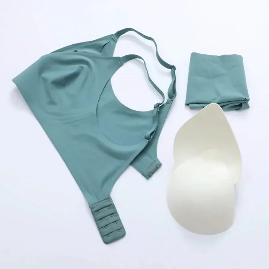 Latex Jelly Underwear Seamless Bras for Woman Wireless Sleep Removable Padded Bralette One Piece Brassiere No Wire Comfortable - Matrix Studios