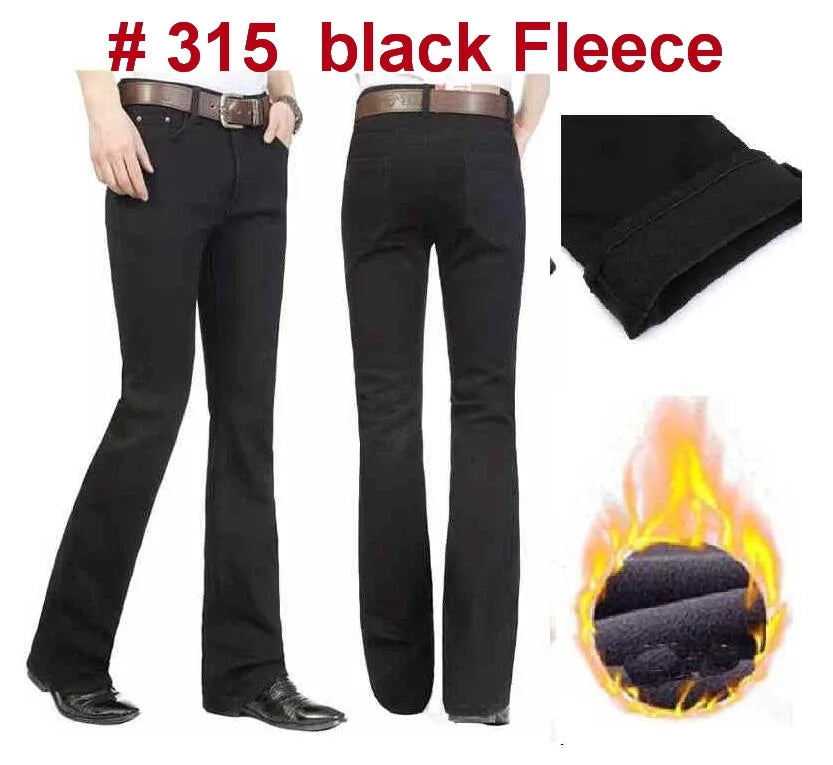 Men's Flare Jeans Mid-Rise Elastic Flare Jeans Fashion Men Flare Jeans Men's Denim Pants Multiple Color Size 26-40 - Matrix Studios