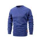 New Men's Sweater Spring Autumn Round Neck Long Sleeve Pullover Casual Sports Sweatshirt High Quality Solid Color Fleece Coat - Matrix Studios