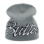 Y2K Letter Butter Knit Hats Skullies Beanies Autumn Winter Warm Hat Men Women Hip Hop Quality Skiing Cap Cycling Windproof New