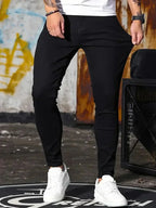 Men Jeans Stretch Skinny Denim Pants Solid Color Black Blue Spring Luxury Street Harajuku Hip-Hop Style Slim Fit Trousers Brand - Matrix Studios